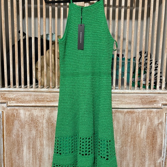 BCBGMaxAzria Vibrant Green Midi Dress - Picture 4 of 7